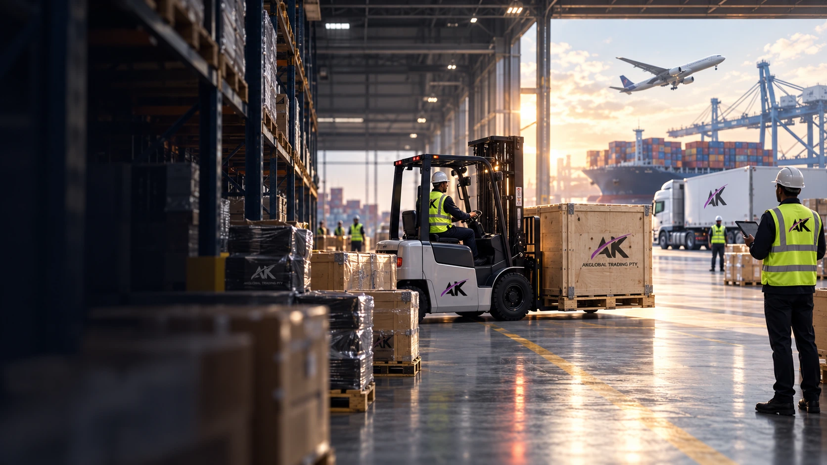 AKGLOBAL warehouse, freight and global logistics operations